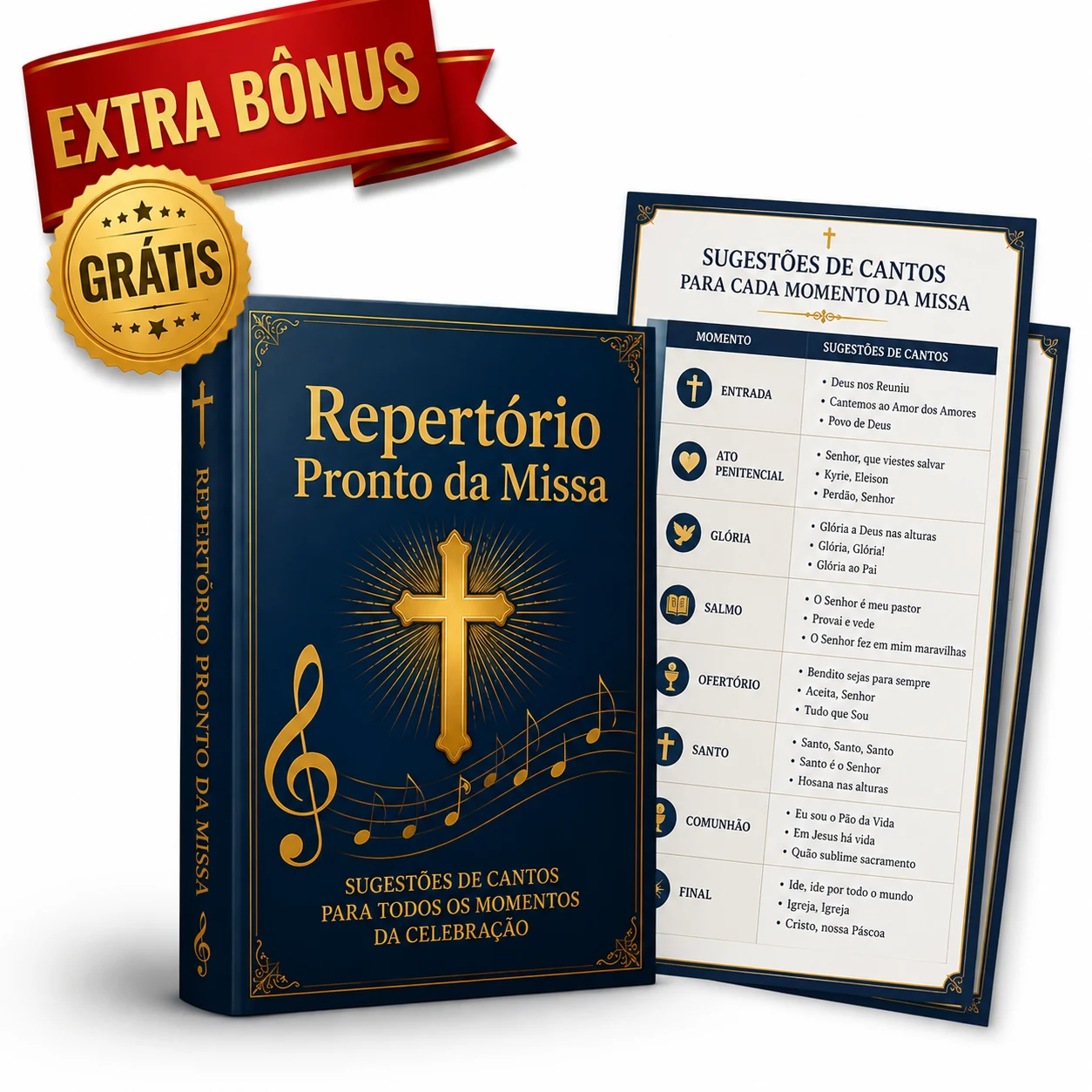 Bônus 2 — Repertório Pronto da Missa
